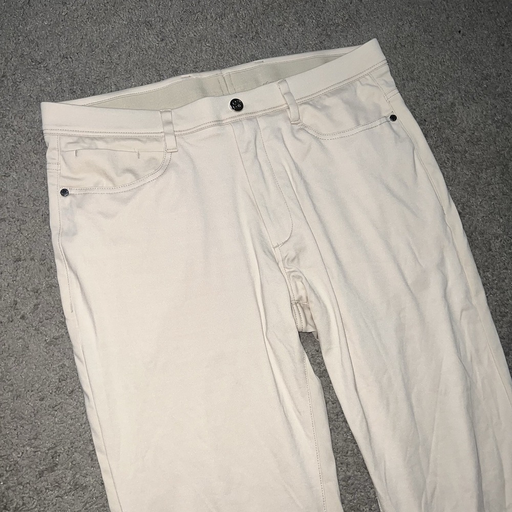 Collars and Co CEO Tech Pull On Pants Stone Size 34x30